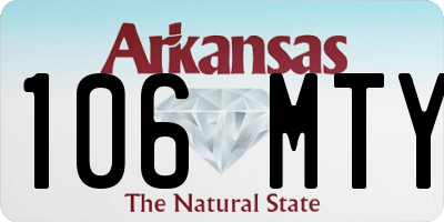 AR license plate 106MTY