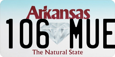 AR license plate 106MUE