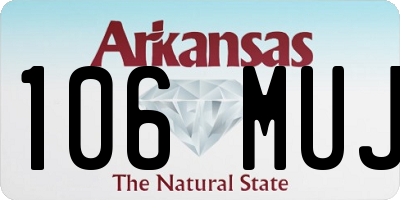 AR license plate 106MUJ