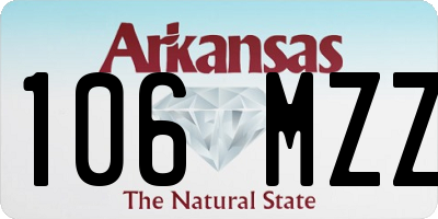 AR license plate 106MZZ