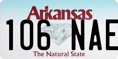 AR license plate 106NAE