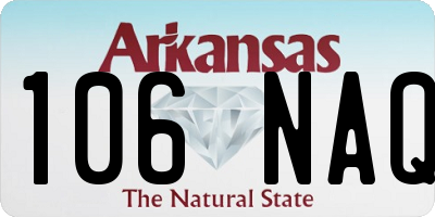 AR license plate 106NAQ