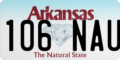 AR license plate 106NAU