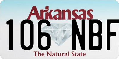 AR license plate 106NBF