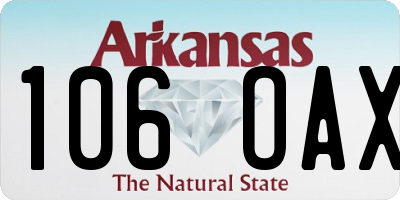 AR license plate 106OAX