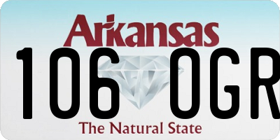 AR license plate 106OGR
