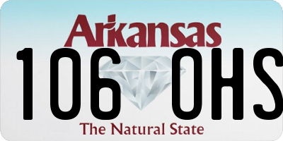 AR license plate 106OHS