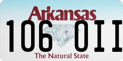 AR license plate 106OII