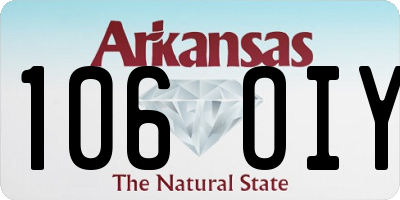 AR license plate 106OIY