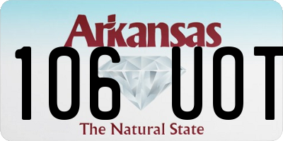 AR license plate 106UOT