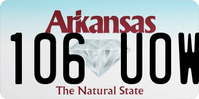 AR license plate 106UOW