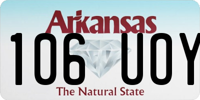 AR license plate 106UOY