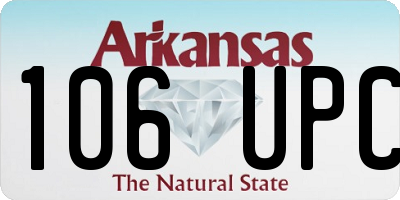 AR license plate 106UPC