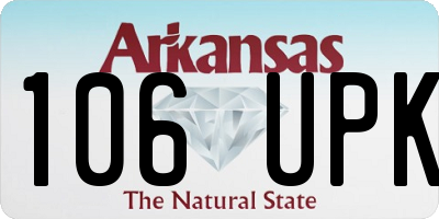 AR license plate 106UPK