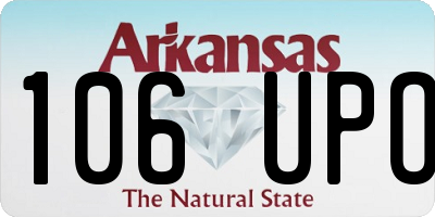 AR license plate 106UPO