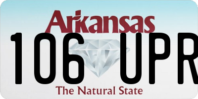 AR license plate 106UPR