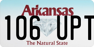 AR license plate 106UPT