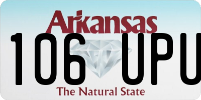 AR license plate 106UPU