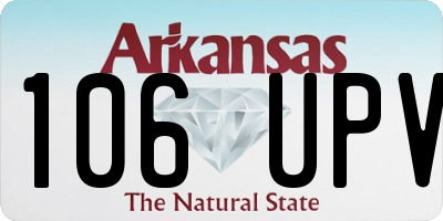 AR license plate 106UPV