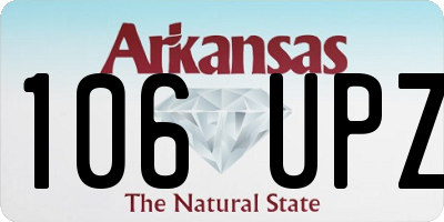 AR license plate 106UPZ