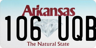 AR license plate 106UQB