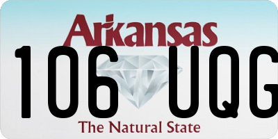 AR license plate 106UQG