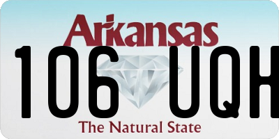 AR license plate 106UQH