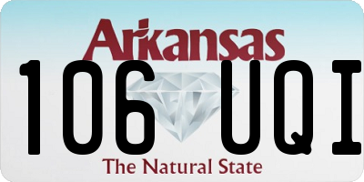 AR license plate 106UQI