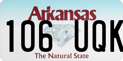 AR license plate 106UQK