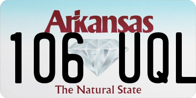 AR license plate 106UQL