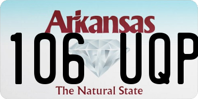 AR license plate 106UQP