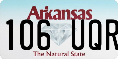 AR license plate 106UQR