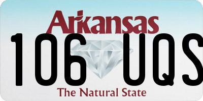 AR license plate 106UQS