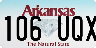 AR license plate 106UQX