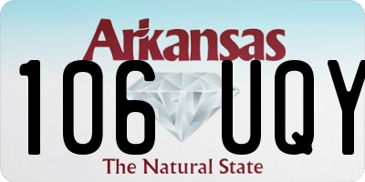 AR license plate 106UQY