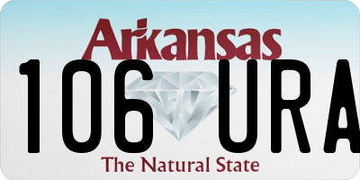 AR license plate 106URA
