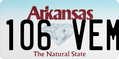 AR license plate 106VEM
