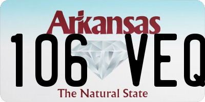 AR license plate 106VEQ