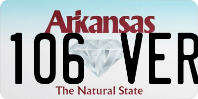 AR license plate 106VER