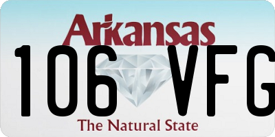 AR license plate 106VFG