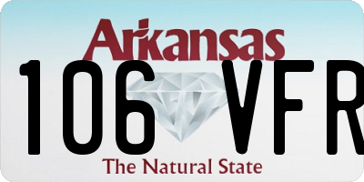 AR license plate 106VFR