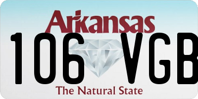 AR license plate 106VGB