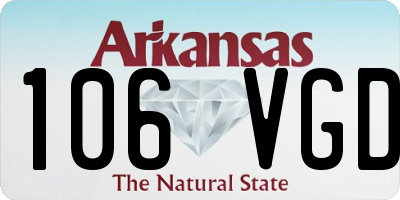 AR license plate 106VGD