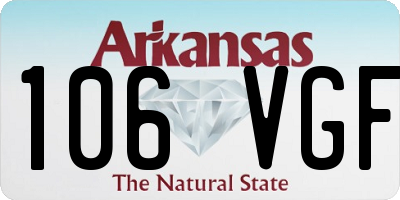 AR license plate 106VGF