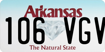 AR license plate 106VGV