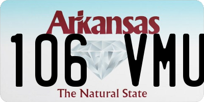 AR license plate 106VMU