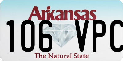 AR license plate 106VPC