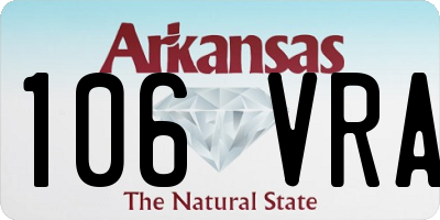 AR license plate 106VRA