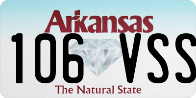 AR license plate 106VSS