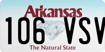 AR license plate 106VSV